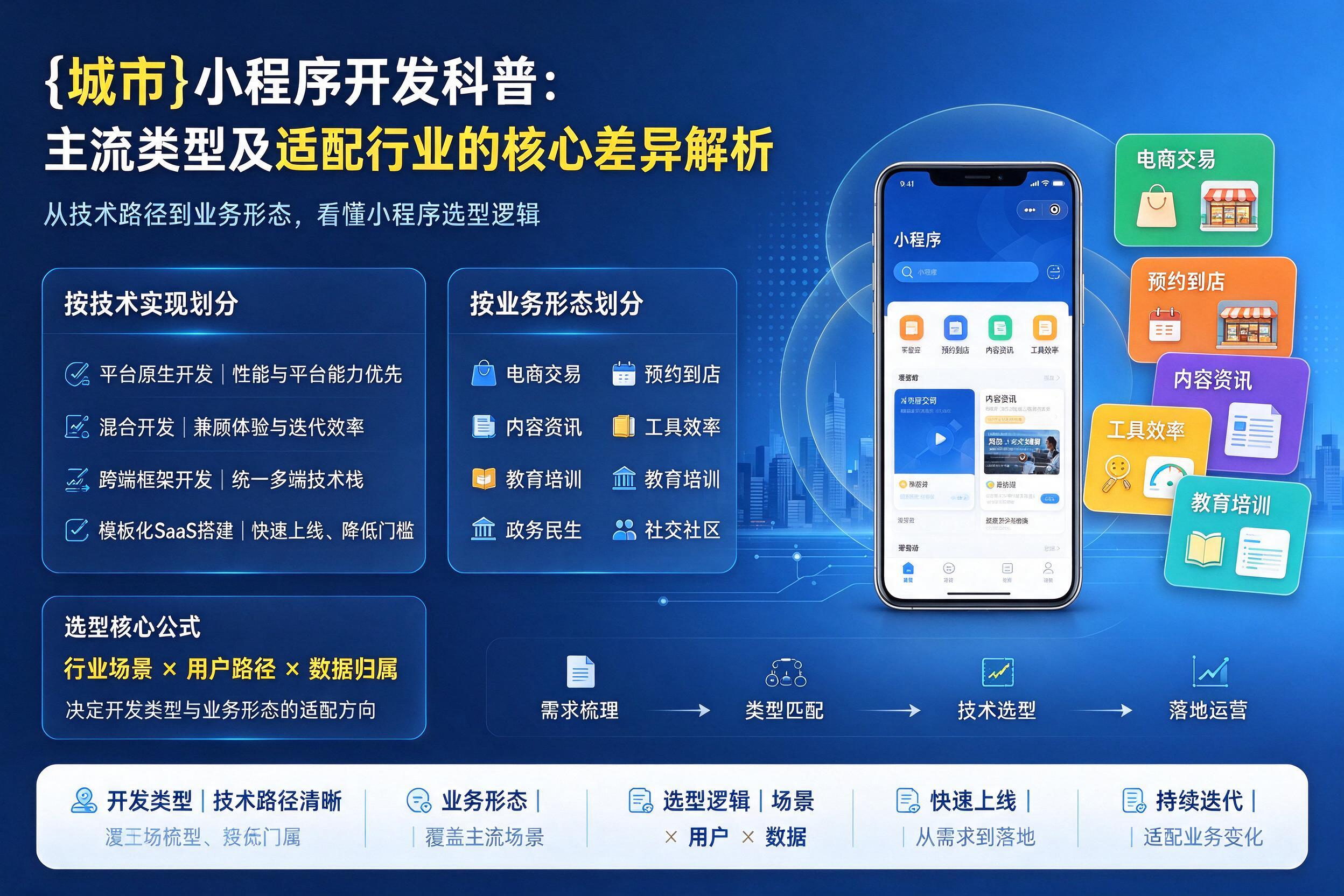 望都小程序开发科普：主流类型及适配行业的核心差异解析